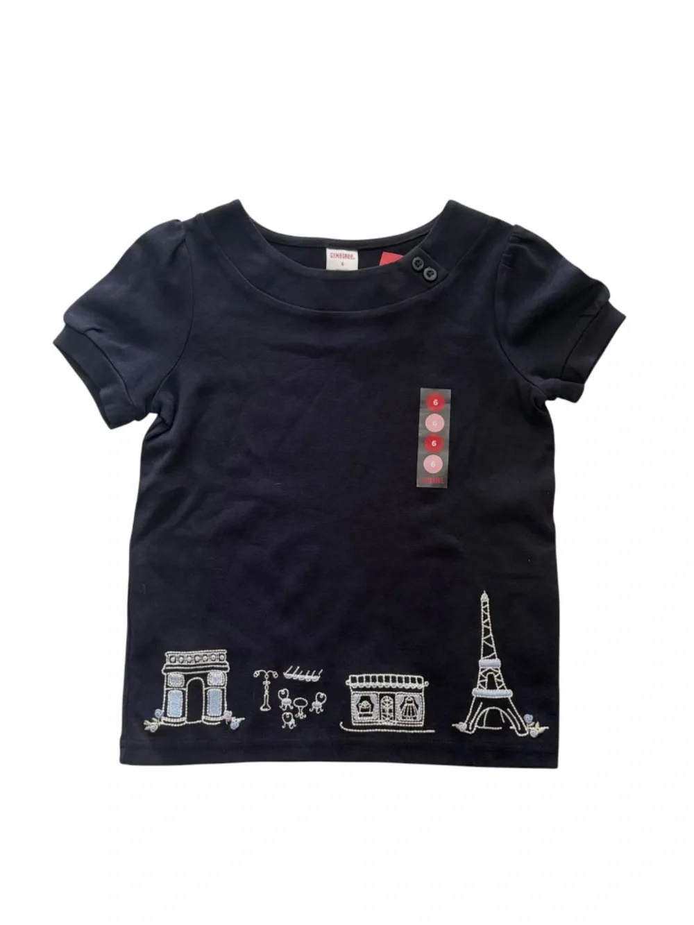 NWT Gymboree Paris Short Sleeve Tee Girls 6